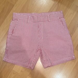 American Apparel Striped Cotton Shorts